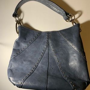 Braciano Womens Dark Grey Shoulder Bag Purse